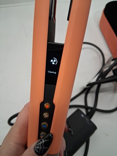 DYSON AIRSTRAIT WET TO DRY HAIR STRAIGHTENER - LIMITED EDITION APRICOT/ TOPAZ (MODEL: HT01) image 4