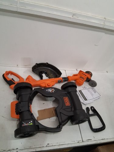 BLACK + DECKER 3-IN-1 COMPACT ELECTRIC MOWER STRING TRIMMER - 12" PATH - 6.5AMP - ORANGE/BLACK (MODEL: BESTA512CM) image 3
