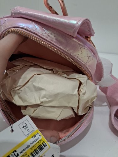 super mario sling bag - princess peach - pink image 3