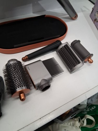 8pc dyson airwrap complete long diffuse multi hair styler with storage case - copper/nickel (model: hs05). image 8