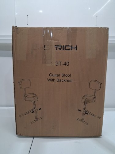 STRICH Adjustable Guitar Stool with Backrest - SADDLE SHAPED - BLACK image 4
