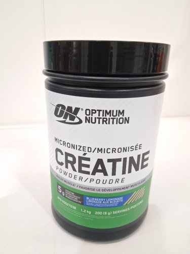 optimum nutrition micronized creatine powder to build muscle - 1.2kg - blueberry lemonade image 2