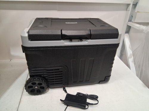 EUHOMY PORTABLE CAR REFRIGERATOR WITH WHEELS - 12V, 35L CAPACITY - BLACK (MODEL: CF003-35BL-caeh) image 3