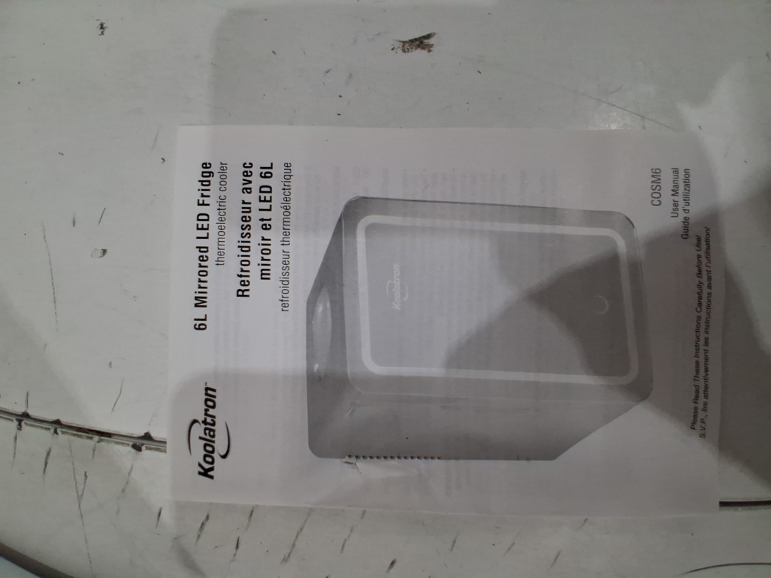 KOOLATRON COMPACT MIRRORED MINI FRIDGE WITH LED LIGHT - 6L CAP - WHITE (MODEL: C0SM6) image 10