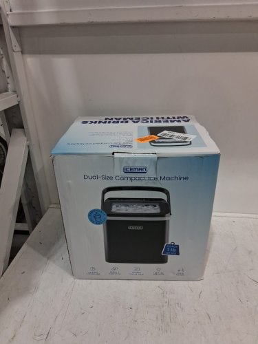 Iceman Dual-Size Ice self cleaning portable counter top ice maker - 22lbs/24hrs - black (model: rj56-bul-12) image 2