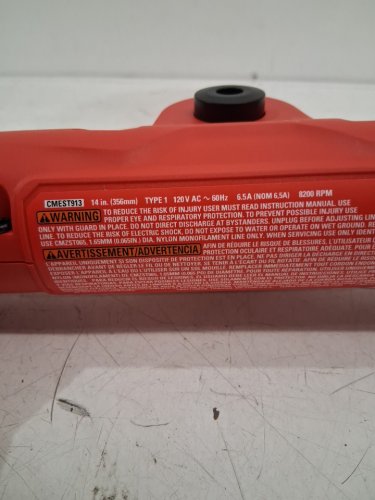 CRAFTSMAN Corded String Trimmer/EDGER, WEED WACKER FOR LAWN MAINTENANCE - 14" - 6.5 AMP - RED/BLACK (MODEL: CMEST913) image 4