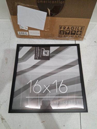 americanflat picture frame - 20" x 20" - black (model : LX2020BLK810NF) image 3
