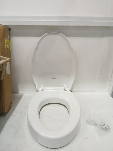 garvee Elongated RAISED Toilet Seat with Slow Soft Close  - white (model: pho_0xxxtm1s) image 4