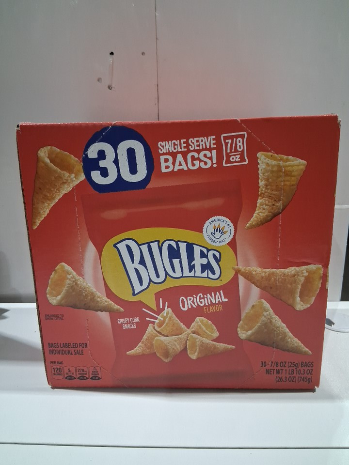 30PK BUGLES ORIGINAL FLAVOUR CRISPY CORN SNACKS - 25G PER BAG image 2