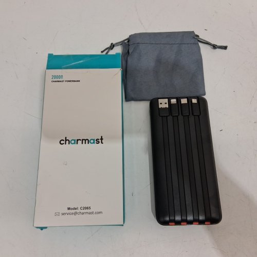 Charmast Power Bank with Built in Cables - 20000mAh - black (model: c2065) image 3