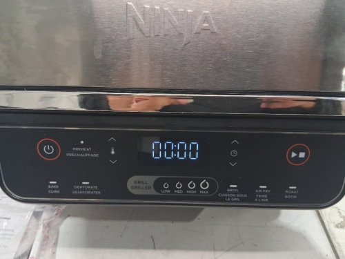 Ninja Foodi 6-in-1 Indoor Grill & Air Fryer with Cyclonic Grilling - 500°F - 43.6" x 36" x 28" - Black/Silver (Model: EG201C ) image 7