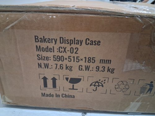 3-Tier Commercial Countertop Bakery Pastry Display Case - CLEAR ACRYLIC (Model: CX-02) image 3