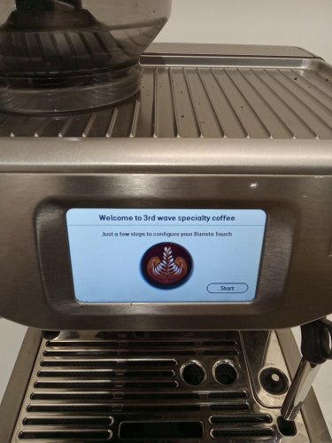 breville the barista touch automatic led touch-screen espresso machine with built-in grinder & milk frother - brushed stainless steel (model: BES880BSS) image 7