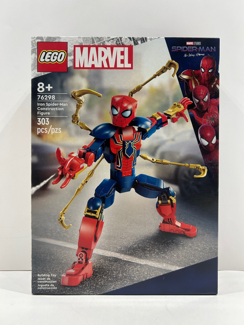 303pc Lego - marvel studios spider-man no way home - iron spider-man construction figure (76298) image 3