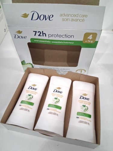 3 DOVE 72H PROTECTION ADVANCED CARE DEODORANT - 74G/EACH - COOL ESSENTIALS image 3