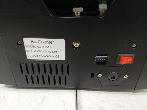 Money Counter Machine with tft display & UV/MG/IR/MT detection - black (model: y3518) image 6