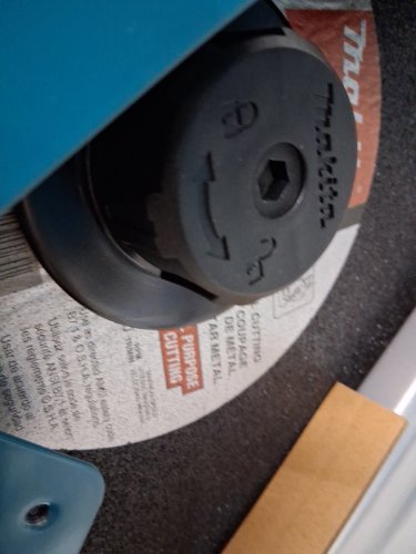 makita Tool-less Portable Cut-off Saw - 14" - blue (model:LW1400) image 6