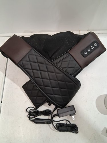 WOQQW SHIATSU NECK & SHOULDER DEEP TISSUE MASSAGER WITH HEAT FUNCTION - BLACK/BROWN (MODEL: JH-R2) image 3