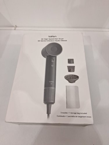 laifen se high speed hair dryer with 2 nozzle attachments and travel bag - black - (model: SE) image 2