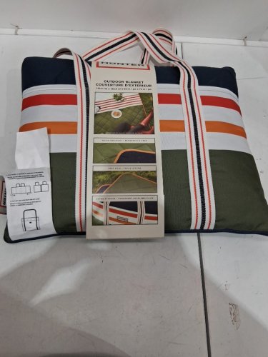 Hunter Outdoor packable Blanket with handles - 60" x 72" - blue/orange/green (model: 1909192) image 3