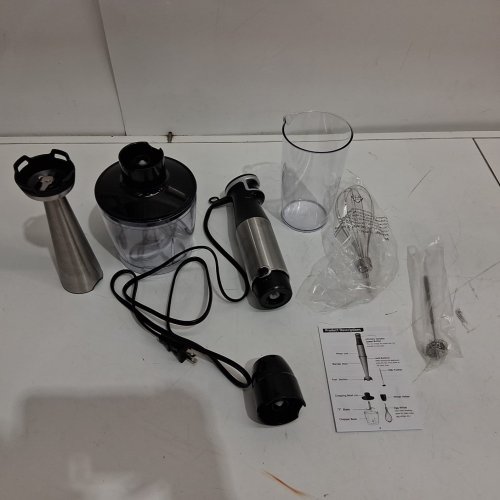 Immersion Hand blender 5-in-1 - 800w - Black/silver (Model: hb-8805) image 3
