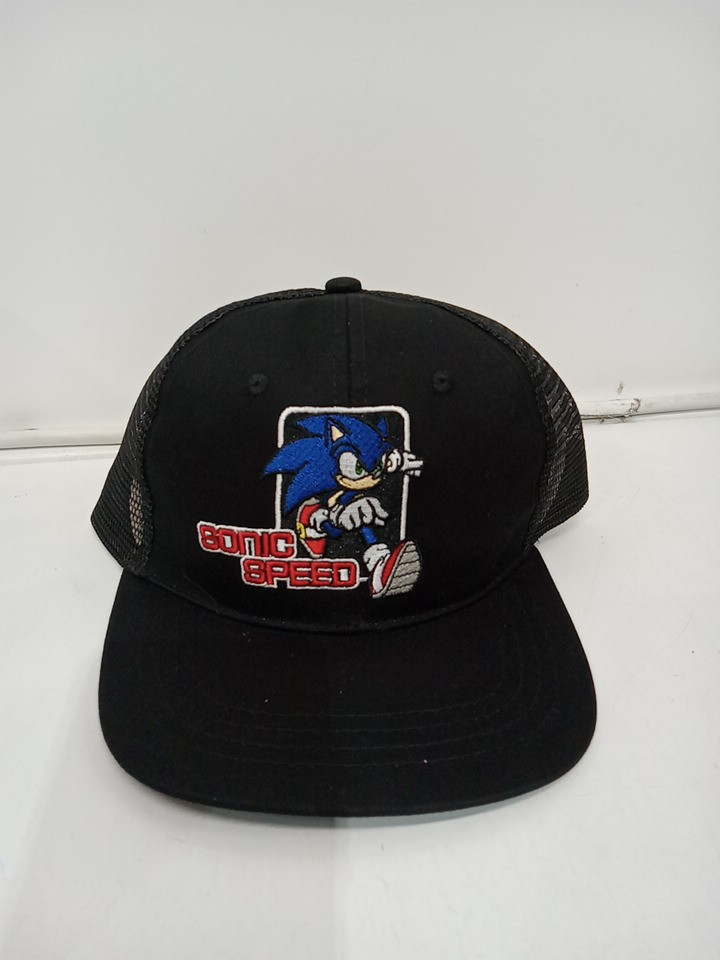 Toddler's Sonic the Hedgehog "SONIC SPEED" Mesh back Snapback Cap/Hat - Size 4-6X - Black (Model: SOBH0047CN) image 2