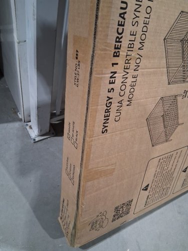 Dream On Me Synergy 5-In-1 Convertible Crib - NEW ZELAND PINE - 53" x 39" x 29" - White - (MODEL: 657-W) image 5