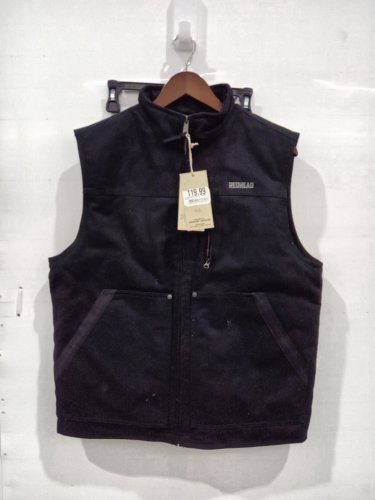 MENS redhead pro series insulated canvas vest - medium - black image 2