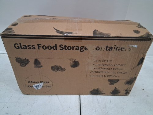 9pc Skroam glass Food Storage Containers with Lids - clear image 3