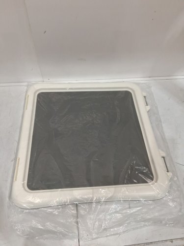 Amazon Basics Extra Thick and Non-Slip Dog Training Pad Holder with Secured Latches - 22" x 22" - White/Charcoal grey (Model: B0DP3ZP9VJ) image 3