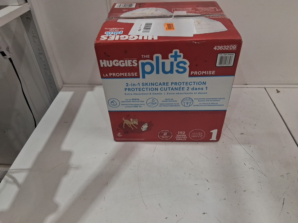 144PK Huggies Little Snugglers Plus Diapers - Size: 1 - Disney Baby (Model: 955483) image 2