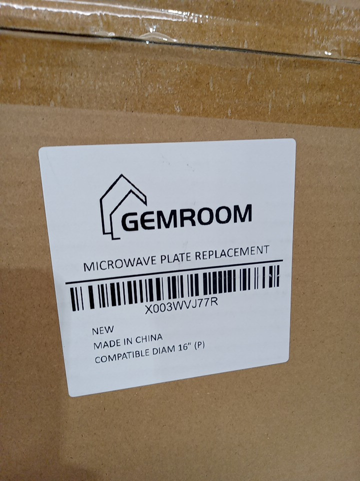 Gemroom Glass Microwave Plate Replacement - 16" Diameter - Clear image 3