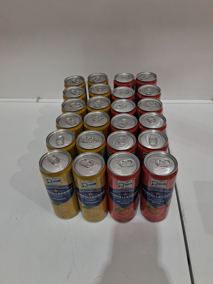 24PC  Sanpellegrino Naturali Italian Sparkling Drinks - 330ML - Lemon/Orange image 3