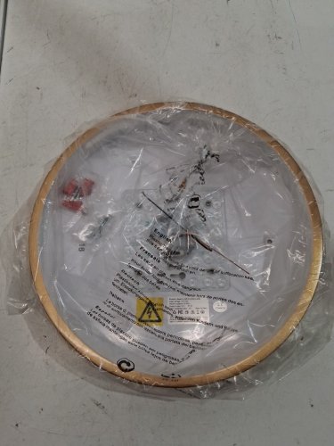 WheatroniC LED Flush Mount Ceiling Light Fixture - 12" 24w 3000-5000k - gold (model: C1) image 2