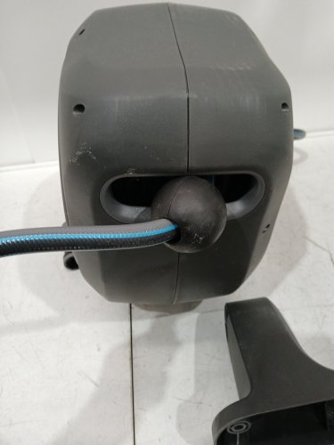 gardena rollup wall mounted retractable garden hose reel - 50ft - gray/blue - (model: 20500-80) image 6