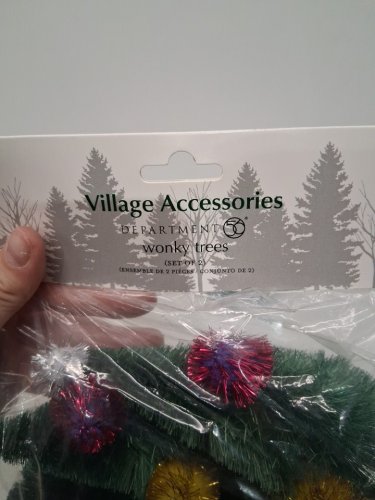 2 (2pk) Village Accessories Department 56 Wonky Trees (Model: 4032417) image 3