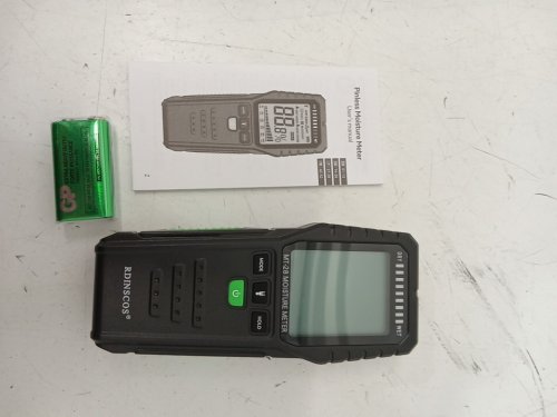 RDINSCOS Pinless Wood Moisture Meter Digital Humidity Tester for Wall or Firewood - black (model: mt-28) image 3