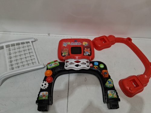 VTECH SMART SHOTS SPORTS CENTER 2-IN-1 KIDS BASKETBALL HOOP & SOCCER NET *ENGLISH VERSION* - RED/BLACK (MODEL: ‎80-156361) image 3