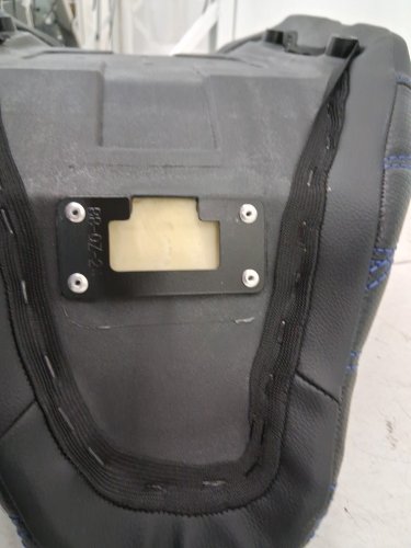 motorcycle 2 up seat for driver and passenger - for select harley models - black and blue image 6