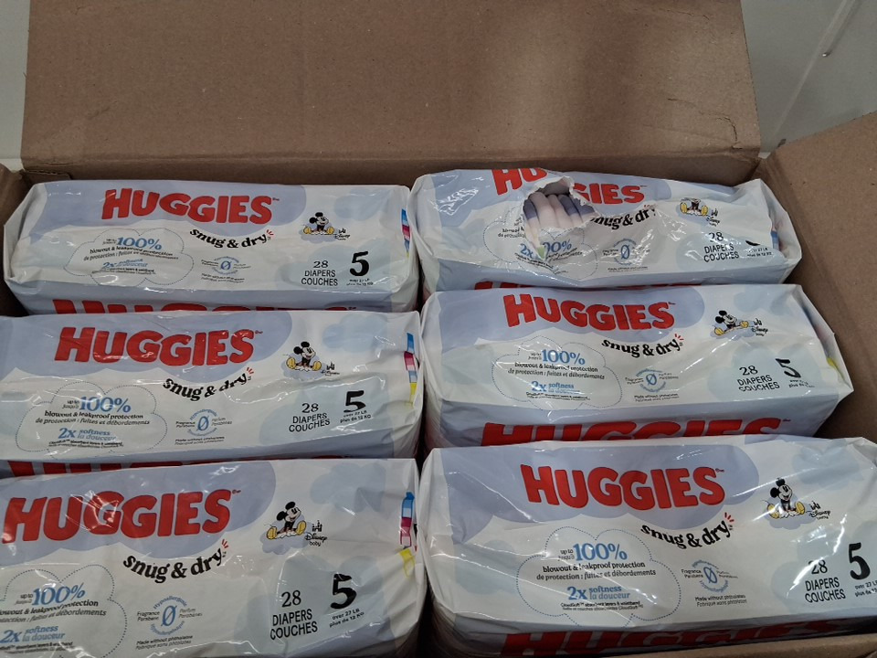 163PK baby huggies snug and dry diapers - size 5 (27+lb) - disney MICKEY MOUSE (model: 56413) image 3
