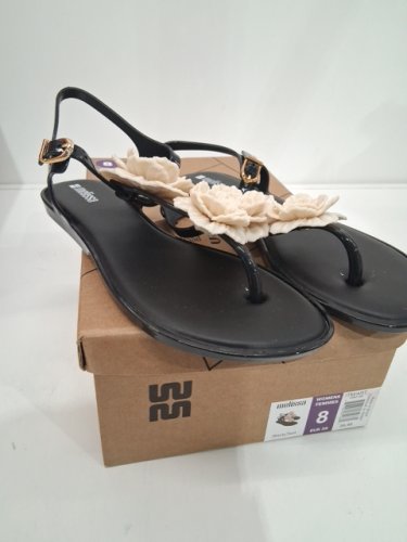 women's melissa solar springtime sandal - size 8 - black (Style: 1984148) image 2