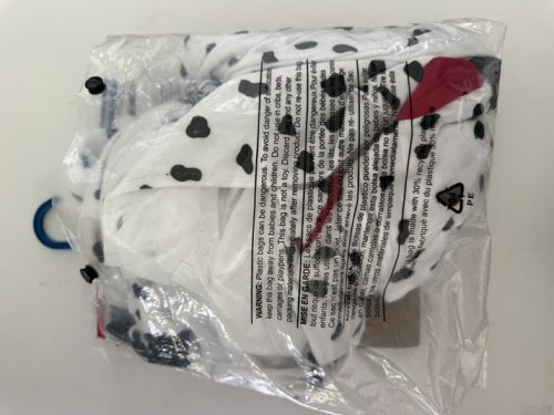 UNISEX RUBIES ADULT HOODED DALMATIAN JUMPSUIT - MEN'S SMALL / WOMEN'S MEDIUM - WHITE / BLACK (STYLE: 702800) image 3