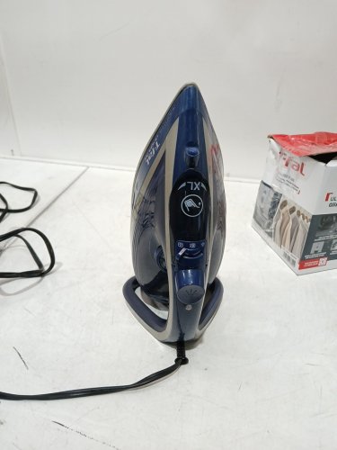 t-fal ultraglide plus enhanced steam iron with calcium collector - black/teal (model: 1980969 / fv5871q0) image 3