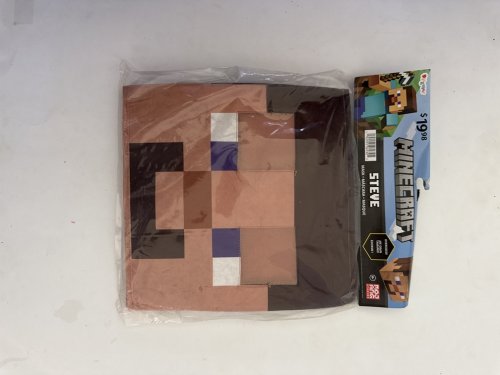 DISGUISE MINECRAFT STEVE OVERSIZED MASK - OSFM - BROWN/PURPLE image 2