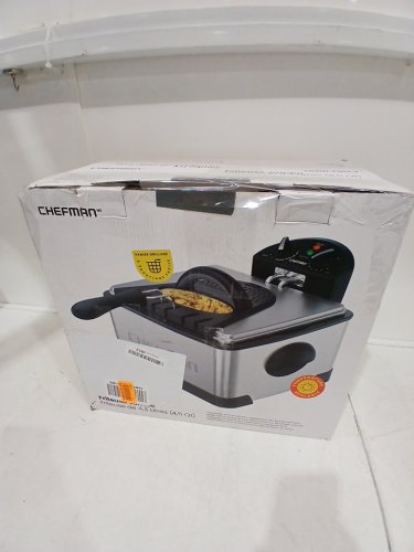 CHEFMAN JUMBO SIZE DEEP FRYER WITH TEMPERATURE CONTROL - 4.3L - STAINLESS STEEL/SILVER (MODEL: RJ07-45-SS-CA) image 2