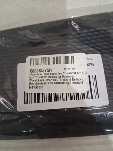 ALUMINUM FLOOR TRANSITION THRESHOLD STRIP - 36" - BLACK image 3