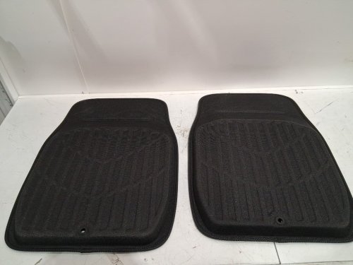 2pc vehicle floor mats - 19" x 26" - black image 5