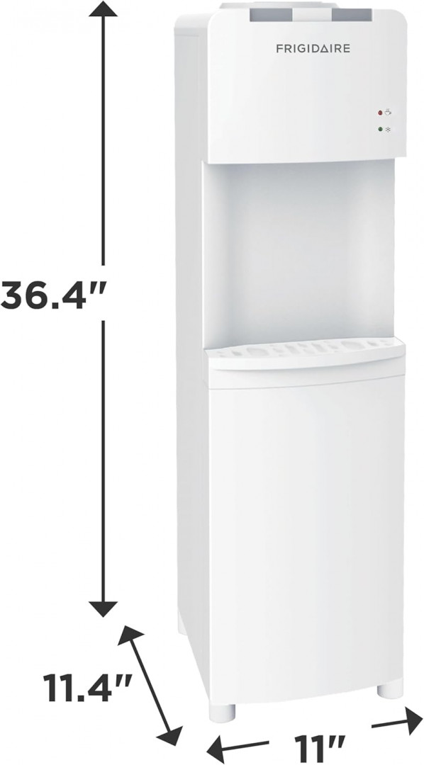 FRIGIDAIRE TOP LOADING HOT & COLD WATER DISPENSER WITH CHILD SAFETY LOCK - HOLDS 3-5 GALLON BOTTLE - white (MODEL: EFWC498) image 2