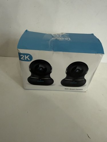 2pk Litokam WiFi Smart Indoor Camera - 2k hd - Black (Model: LF-P1T) image 2