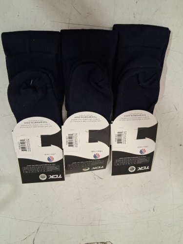 3pk men's tck performance socks - medium - navy blue (style: pcm8 navy) image 4